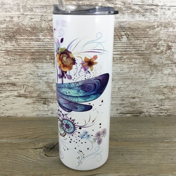 Dragon Fly 20 oz Skinny Tumbler - Picture 2 of 5